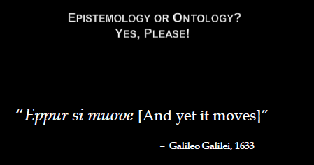 slide that reads: Eppur si muove [And yet it moves], Galileo Galilei, 1633