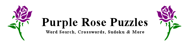 Purple Rose Puzzles webpages banner
