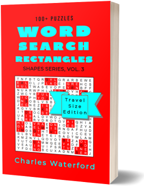 Word Search Rectangles (Shapes Series, Vol. 3) by Charles Waterford