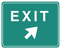 highway exit sign
