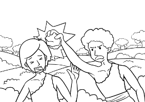 bible illustration of anger