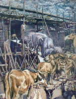 The Animals Enter the Ark by James Tissot