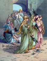 Jesus Enters Jerusalem by John Lawson