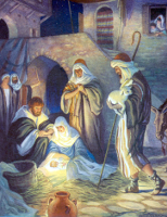 The Shepherds Visit Jesus by Milo Winter