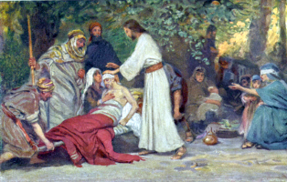Jesus Healing the Sick by Anton Robert Leinweber