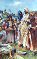 The Miracle of the Loaves and Fishes by Harold Copping