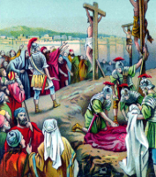 Guards Gambling for Jesus' Clothing at the Crucifixion by Jim Padgett