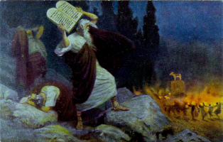 Moses Breaking the Tablets of the Law by Robert Leinweber