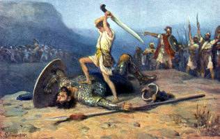 David and Goliath by Anton Robert Leinweber