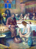 Jesus Washing His Disciples' Feet by William Brassey Holey