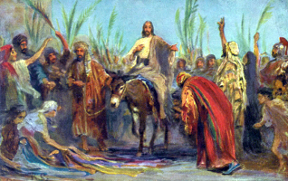 Christ's Triumphal Entry into Jerusalem, by Felix Louis Leullier