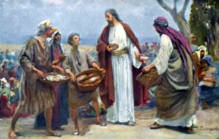 Feeding the 5,000 by Anton Robert Leinweber