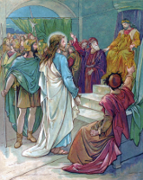 Jesus in front of Pilate by John Lawson