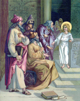 Jesus as a boy in the Temple by John Lawson
