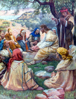 Jesus Teaching His Disciples to Pray by Robert Payton Reid