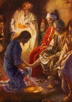 A Lesson in Humility by Harold Copping