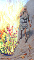 Moses and the Burning Bush by James Tissot