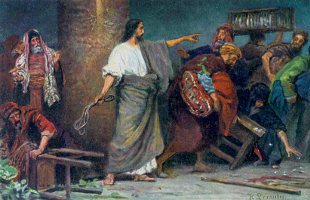 The Cleansing of the Temple by Anton Robert Leinweber