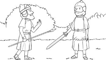 bible illustration of might