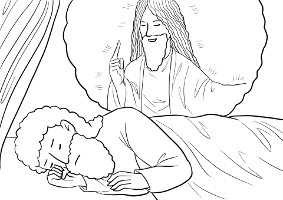 bible illustration of sleep