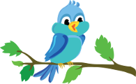 blue bird sitting on a branch