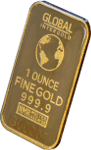 one ounce gold bar in assay