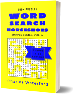 Word Search Horseshoes (Shapes Series, Vol. 4) by Charles Waterford