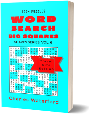 Word Search Big Squares (Shapes Series, Vol. 6) by Charles Waterford