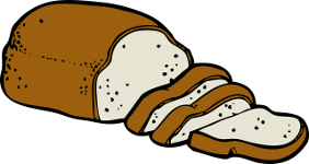 loaf of bread partially sliced