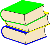 three books stacked on top of each other