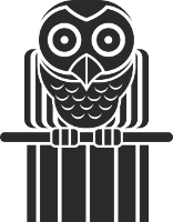 owl at top of totem pole